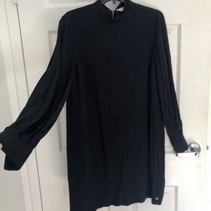 TH Navy Polka Dot Dress